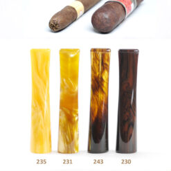 Acryl-Zigarrenspitze in 22 Farben, Gesamtlänge 97,0 mm, Durchmesser 20,5 mm. Für Zigarrendurchmesser 15, 16, 17, 18 und 19 mm.