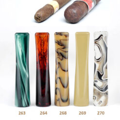 Zigarrenspitze in 22 Farben, Gesamtlänge 97,0 mm, Durchmesser 20,5 mm. Für Zigarrendurchmesser 15, 16, 17, 18 und 19 mm.