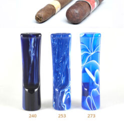 Acryl-Zigarrenspitze in 21 Farben, Gesamtlänge 75,0 mm, Durchmesser 18,0 mm. Für Zigarrendurchmesser 15, 16 und 17 mm.